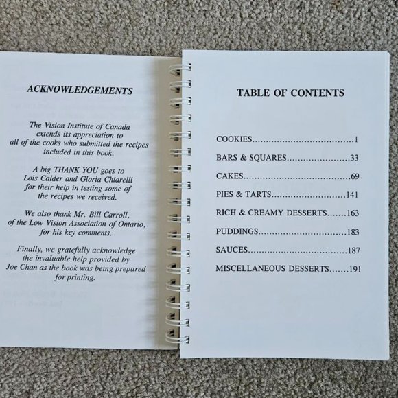 4/$25 Focus on Food Desserts - Cookbook in Large Print by Vision Institute - Picture 3 of 7